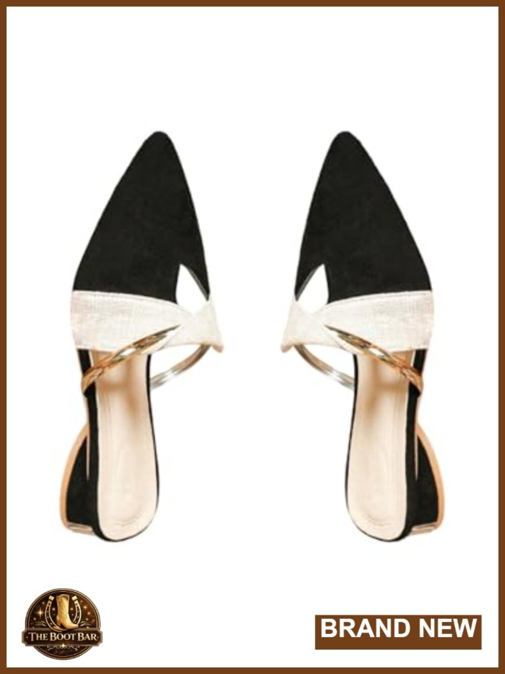Pointed Toe Slide Mules Backless Faux Leather Slip On Sandals Low Heel Loafer